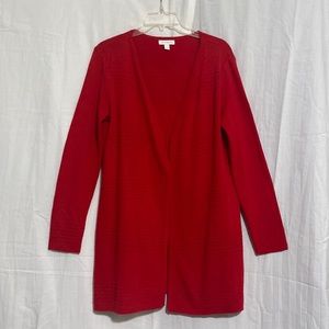 Charter Club red sweater cardigan. Size Medium